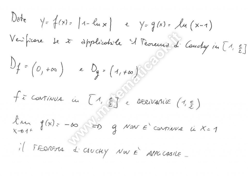 Teorema di Cauchy: applicazioni