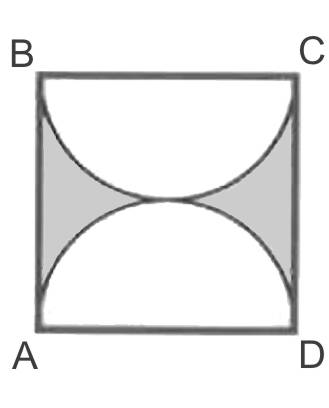 Quadrato con 2 semicerchi