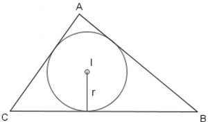 raggio di una circonferenza inscritta in un triangolo