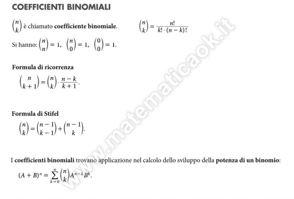 Coefficiente Binomiale